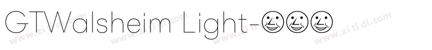 GTWalsheim Light字体转换